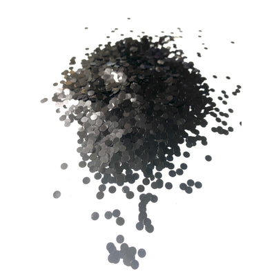 Black Confetti Shaped Glitter