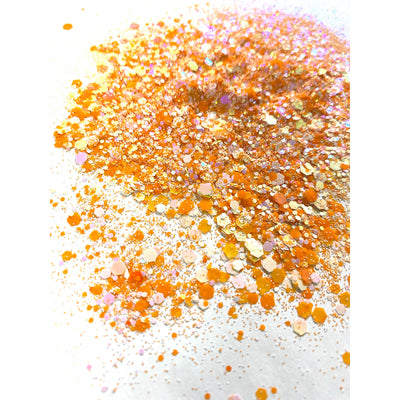Naranja Chunky Glitter Mix