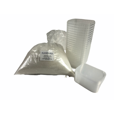 Sizzler Salts & Packaging - Combo Offer - 5kg & 50x 200ml Rectangular Tubs