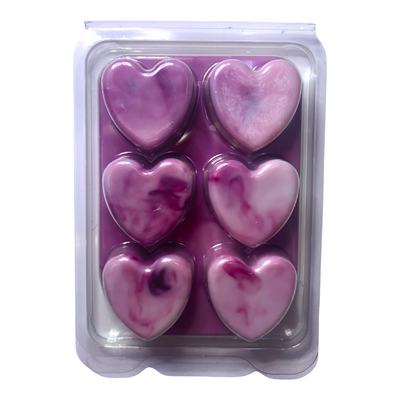 6 Cavity Hearts Wax Melt Clamshells