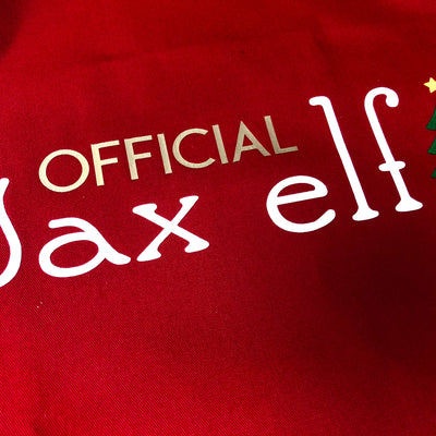 Christmas Official Wax Elf Apron (red)