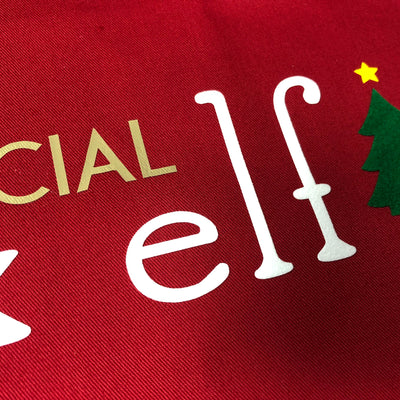 Christmas Official Wax Elf Apron (red)